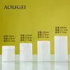 Fabricantes en stock crema crema negro mate blanco mate cilíndrico gran capacidad portátil para rellenar botella cosmética