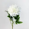 Flor Artificial de Peonía Rosa Estilo Europeo Flor Individual de Seda Adornos para el Hogar Sala de Estar y Restaurante Boda Decoración Floral de Boda