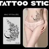 Tatuaje Adhesivo Herbal de Flor Sencilla para Hombres y Mujeres Impermeable Duradero Jugo Semipermanente Tatuaje de Simulación de Clavícula de Brazo No Reflectante