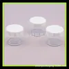 Botella de crema de 20g polvo de purpurina caja redonda botella de crema blanca 20ml mascarilla botella de muestra pequeña botella de ungüento