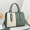Bolso de mano de moda para mujer Taizhou con bloques de color, estilo europeo y americano, gran capacidad, bolso de hombro y cruzado, bolsos de moda