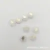 Fritillaria de Água Doce Vidro Contas Espalhadas Doze Constelações 12mm Estampagem Bronzeada Furo Passante Galvanoplastia Diy Acessórios para Roupas