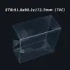 Artículos en Stock Venta Directa Juguetes Cosméticos Plástico Resistente a UV Caja Transparente Figura Caja de Booster de Etb Caja de Embalaje