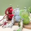 Botella de Agua Simple con Forma de Calabaza, Botella para Fermentar Vino, Botella para Bebidas de Té con Leche, Jarra de Vidrio para Vino, Set de Vino Portátil para Hogar y Exterior, Botella Portátil