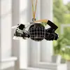 Colgante de Gorra de Béisbol Plana de Acrílico Nuevo Transfronterizo para Coche, Decoración del Hogar