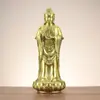 Guanyin de Cobre Yang Tongji, Guanyin do Mar do Sul, Bodhisattva Avalokitesvara, Ornamento de Estátua para Adoração Doméstica, Guanyin em Pé