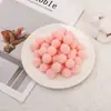 Pompones pequeños de poliéster de colores de alta elasticidad Accesorios hechos a mano para manualidades Decoración navideña Accesorios de bola de peluche Transfronterizo