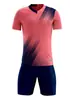 Traje de ropa de fútbol para hombre, ropa de entrenamiento para adultos, ropa deportiva de manga corta para niños, camiseta de juego de secado rápido para estudiantes de secundaria