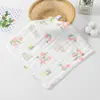 Toalla Cuadrada de Gasa de Burbujas de Seis Capas de Algodón Puro, Suave y Absorbente Toalla para Babas de Bebé Estampada, Toallita Facial Absorbente para Bebé Clase A