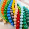Cuentas de cristal, cuentas con forma de balón de fútbol, accesorios para joyería DIY, adornos para bolsos y ropa, de color gelatina, 32 caras, 8 mm, cuentas con forma de globo