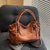 Bolsa de Hombro de Moda Transfronteriza Más Vendida para Mujer Bolso Retro de Gran Capacidad para Mujer Bolso Nuevo Estilo de Hombro Único para Debajo del Brazo Bolso de Mano Cruzado