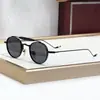 Óculos de Sol Masculino Casuais Redondos de Liga Metálica Artesanais Estilo Japonês de Luxo Transfronteiriços Dasan J Óculos de Sol Femininos Cool para Sessão de Fotos de Férias