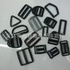 Vendas Diretas da Fábrica, Fornecimento em Estoque de Botões de Pressão de Quatro Posições, Fixadores Trapezoidais Plásticos Pretos de 1,0 polegada a 2 polegadas, Fixadores Plásticos de Quatro Posições
