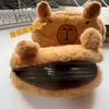 Bolsa de Lápis de Pelúcia Capivara Porquinho da Índia Cartoon Caixa de Lápis Caixa de Papelaria Bolsa de Lápis de Grande Capacidade para Alunos da Terceira e Segunda Séries