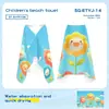 Toalla de Baño para Niños con Salida de Agua y Toalla de Baño Estampada Anti-Frío para Niños, Toalla de Baño Especial de Secado Rápido para Niños, Toalla de Baño para Aguas Termales, Playa, Natación