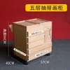 Carrito de madera de haya de tres y cuatro capas para estudiantes de arte, multi-funcional, para almacenamiento de pinceles de arte, herramientas de pintura