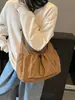 2025 Nuevo Bolso de Hombro Plegable de Tela de Nylon Impermeable de Gran Capacidad con Cordón Bolso Cubo Cruzado para Viajes y Ocio