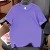 Camiseta de Algodão Puro com Manga Curta e Ombro Regular para Homens e Mulheres, Novo Estilo Verão 2026, Tamanho Grande Versátil com Gola Redonda e Manga Curta, Atacado