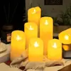 Luz de Vela Electrónica LED, Vela Oscilante Simulada con Control Remoto, Decoración de Luz Ambiental para Bodas y Fiestas, Luminosa