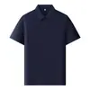Camisas Polo de Verão Customizadas com Manga Curta, 40 Fios de Algodão Mercerizado de Fibra Longa, para Equipe de Gerenciamento e Funcionários da Dji