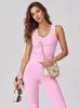 Cross-Border High-Waisted Sports Suit for Women, Color-Blocked Backless Tight-Fitting Yoga Flared Pants Set, Fitness Yoga Outfit