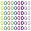 Pacote com 100 Peças Sortidas Clips de Corrente de Plástico Acrílico Coloridos Divertidos Clips em Forma de U Acessórios para Chaveiro Corrente de Celular