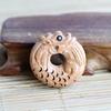 Hebilla de dragón de madera de durazno, hebilla de seguridad, accesorios con cuentas, manualidades, pulsera decorativa DIY wenwan a juego
