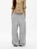 Calça de moletom casual retrô estilo americano, corte solto, calça longa unissex da moda, solta e fluida, calça casual versátil