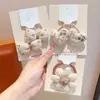 Lazo para el pelo de tela con forma de corazón y flor para niños, Cuerda para el pelo de bebé, Banda elástica de alta elasticidad, Lazo para moño, Accesorio para el pelo de niñas