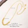 Loja Dourada Mesmo Estilo Ouro Areia DIY Renda Brilhante Contas de Disco Colar para Mulheres Design de Nicho Luxo Leve Corrente de Clavícula de Alta Qualidade