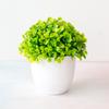 Bonsái pequeño para decoración de oficina, hogar, sala de estar, flores artificiales, hierba del amor, venta al por mayor