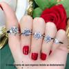 Anel Clássico de Moissanita com Seis Garras em Prata de Lei S925 para Mulheres, 1 Quilate, Banhado a Ouro 18K, Joia Geométrica Versátil