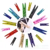 Color Madera Natural Ecológico Multifuncional Pequeños Clips de Madera DIY Decoración Hecha a Mano Clips para Fotos Materiales para Manualidades de Jardín de Infancia en Stock