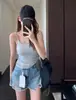 Artículo esencial a juego: Camisola para usar todo el año con copas incorporadas, que disimula los abultos laterales del busto, top básico para mujer, modelo nuevo 26 H082113