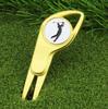 Nuevos suministros de golf, horquilla Guoling, herramienta para divot de golf, horquilla de bola de metal multifuncional/marcador de bola/marcador