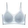 Sutiã ultrafino de seda gelo de verão, roupa íntima transparente sem fio, sutiã push-up de uma peça feminino, beleza respirável, atacado