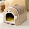 Oferta Especial Cão Feliz Tapete Cama para Pet Espesso Aquecido Casa Fechada para Gato Casa para Cachorro Calor de Inverno Cama para Gato Atacado