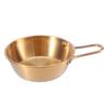 Cuenco de vino de arroz de acero inoxidable 304 con asa, cuenco para vino caliente y frío, cuenco dorado para aperitivos estilo coreano, cuenco para kimchi, cuenco con sabor a restaurante.