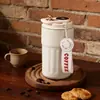 Taza de café de acero inoxidable 316, gran capacidad, portátil con correa para llevar, diseño elegante, adecuada tanto para hombres como para mujeres, forma octagonal