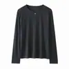 Suéter de punto básico versátil para otoño e invierno, top liso de manga larga con cuello redondo, nuevo, simple y elegante, corte holgado, para mujer, transfronterizo