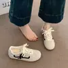 Zapatos Versátiles para Mujer 2026 Primavera y Otoño Nuevo Estilo Tenis Deportivos Casuales de Cuero para Mujer Zapatos de Entrenamiento Alemanes Amarillos Zapatos para Mujer