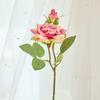 Flor Artificial Doble Extremo Rosa Mesa Flor Falsa Exportación Rosa Flor de Seda Transfronteriza Flor Artificial Pasador Flor Ramo de Gama Alta