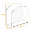Estante de Acrílico para Almacenamiento de Servilletas Estilo Transparente Caja de Servilletas para Mesa de Comedor Restaurante Occidental Caja de Servilletas Vertical Venta al por Mayor Transfronteriza