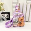 Bolsa de Pecho de Dibujos Animados para Niños y Niñas 2025 Nueva Bolsa Cruzada Versátil de Moda Estampada Ligera para Viaje Bolsa Infantil