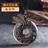 Collar con Colgante de Hebilla de la Paz de Obsidiana Hielo Signo del Zodíaco para Hombre Collar para Mujer Año del Zodíaco Tigre Colgante Patronus