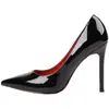 Nuevos zapatos rojos de mujer 2026, tacones altos de charol de alta gama con suela roja, tacones de aguja interiores que aumentan la altura, zapatos de salón elegantes