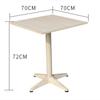 Mesa y Silla de Exterior con Combinación de Sombrilla Ocio Cafetería Jardín Terraza Silla de Malla Muebles Hierro Blanco Mesa y Silla de Exterior