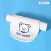 Ropa de sudoración para bebé Ropa de sudoración para niños Guardería Niños y Niñas Dibujos Animados Bebé Bordado Guía Única Almohadilla de Algodón Húmedo