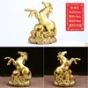 Adornos de Serpiente de Cobre Latón Rata del Zodíaco Buey Tigre Conejo Dragón Serpiente Caballo Oveja Mono Gallo Perro Cerdo Artesanías de Metal Regalo