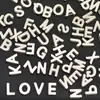 Prata 26 Letras do Alfabeto Inglês Nome Contas Soltas Pingente Pinyin Colar de Contas Pulseira Trançada Acessórios de Joias DIY